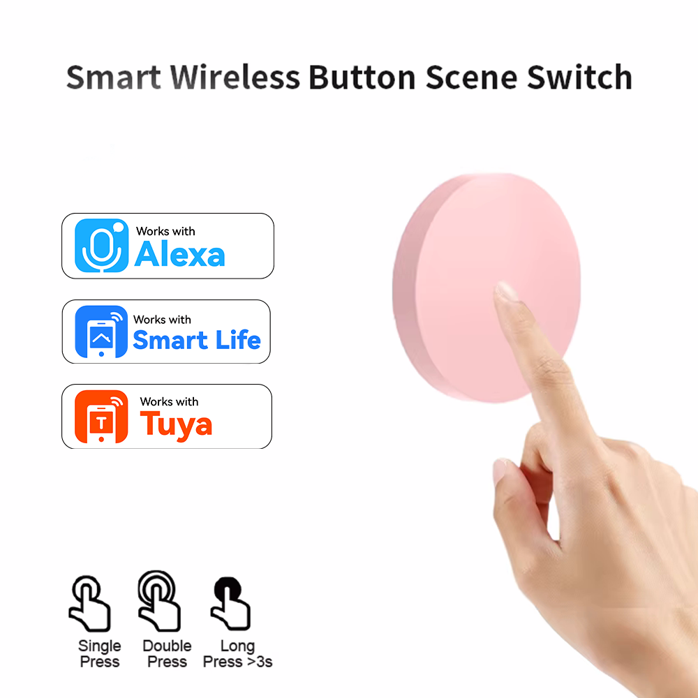 Smart Home Voice Assistant - Беспроводная кнопка-переключатель ZigBee Smart для Tuya