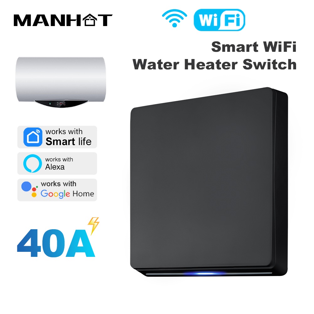Smart Home Voice Assistant - Умный Wi-Fi выключатель MANHOT для водонагревателя/котла