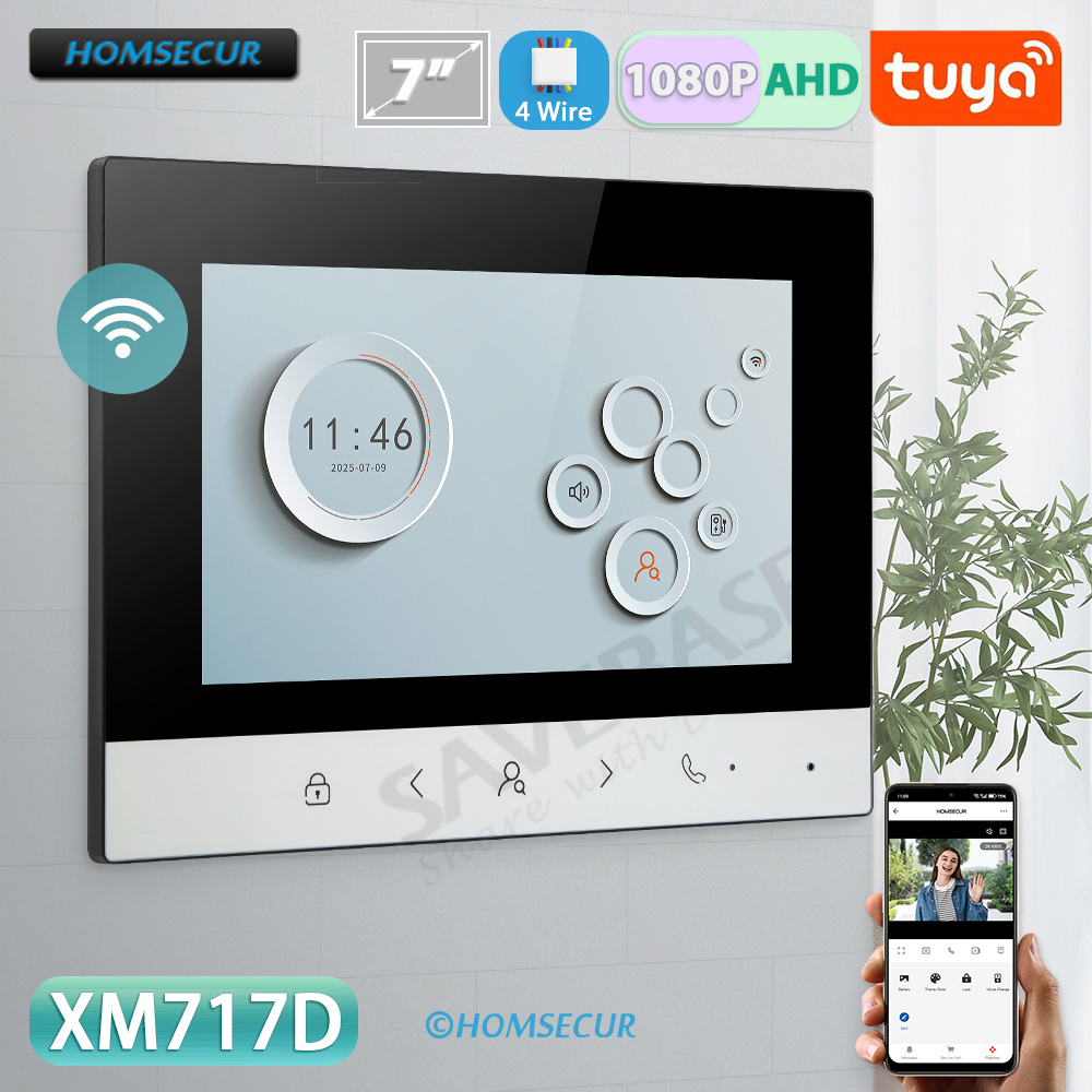 Smart Home Video - Умный Wi-Fi видеодомофон Tuya с ЖК-экраном