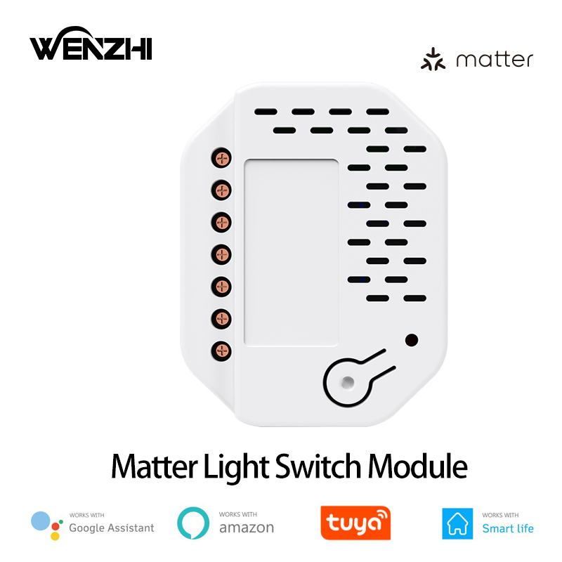 Smart Home Nas - Модуль переключателя света Matter, 2-местное реле