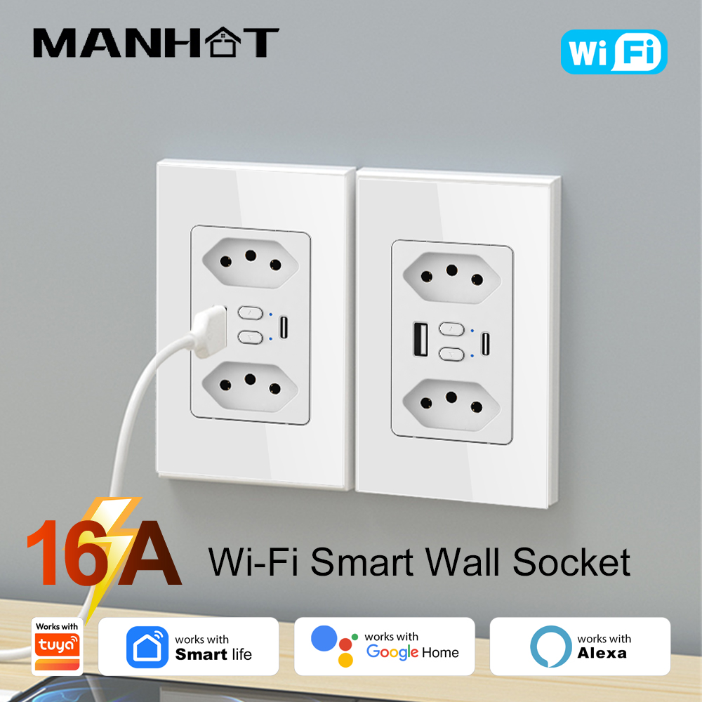 Smart Home Energy - Умная Wi-Fi розетка MANHOT для Бразилии