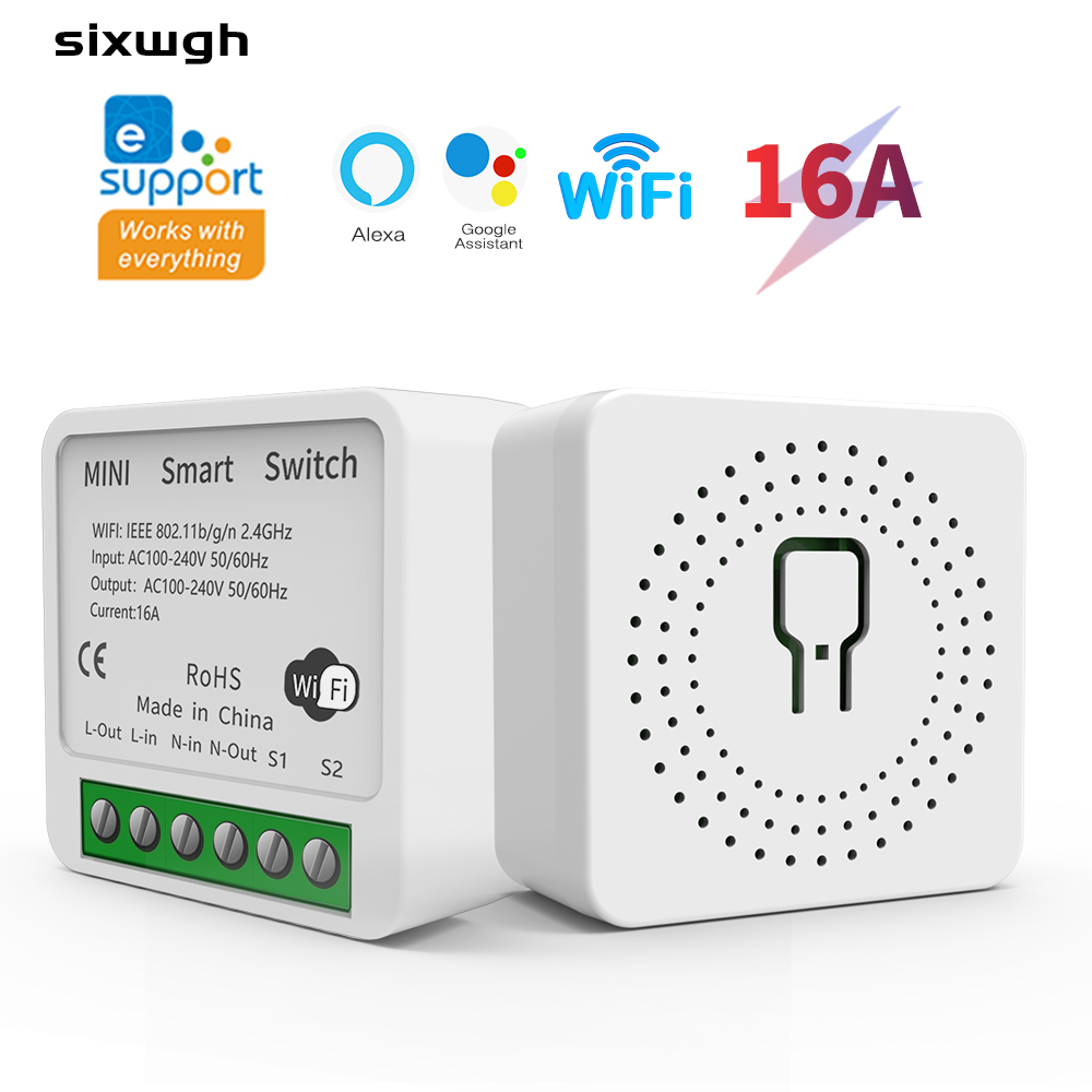 Smart Home Voice Assistant - Умный Wi-Fi выключатель Ewelink Mini 16A,