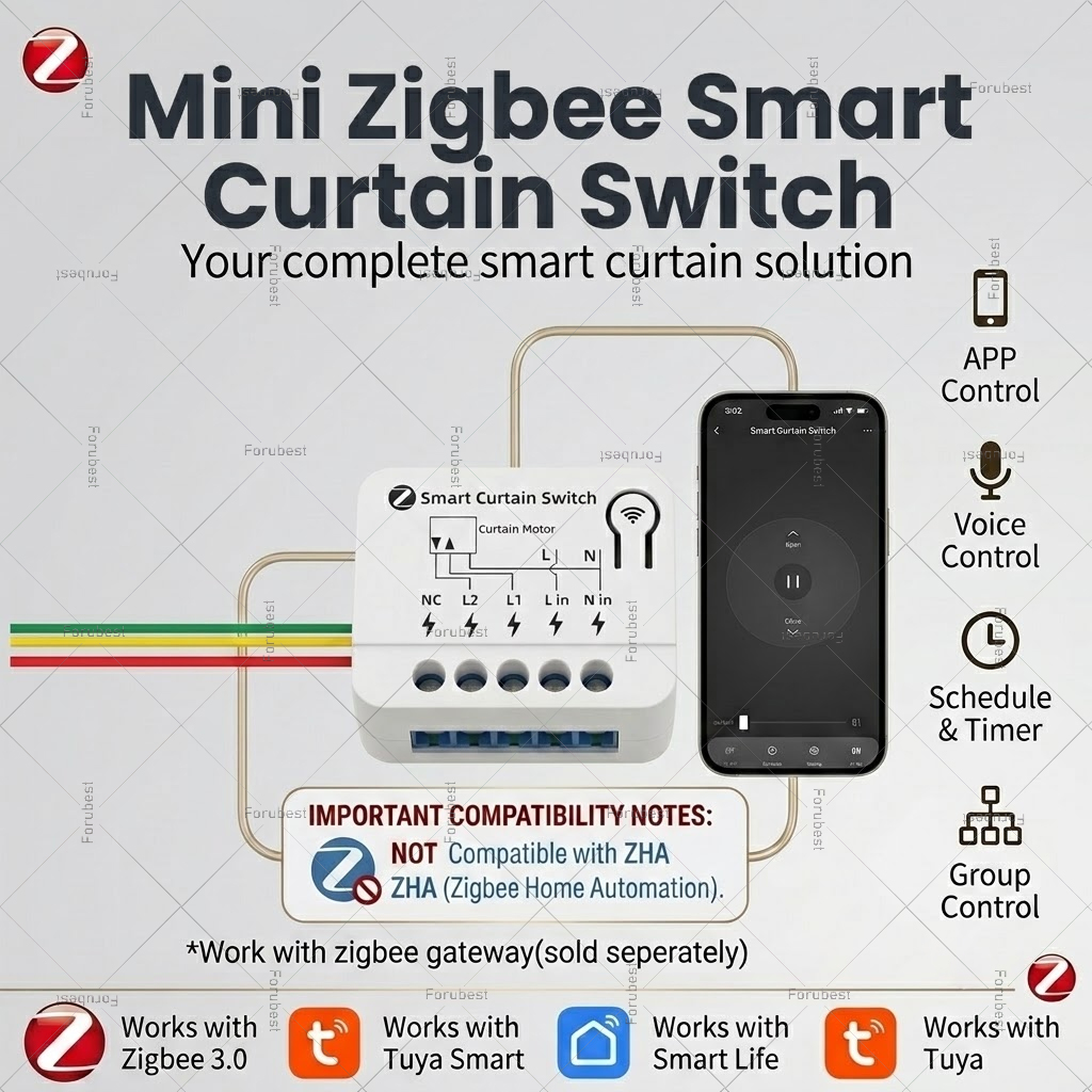 Curtain Motor - Модуль реле-выключателя ZigBee для умных штор
