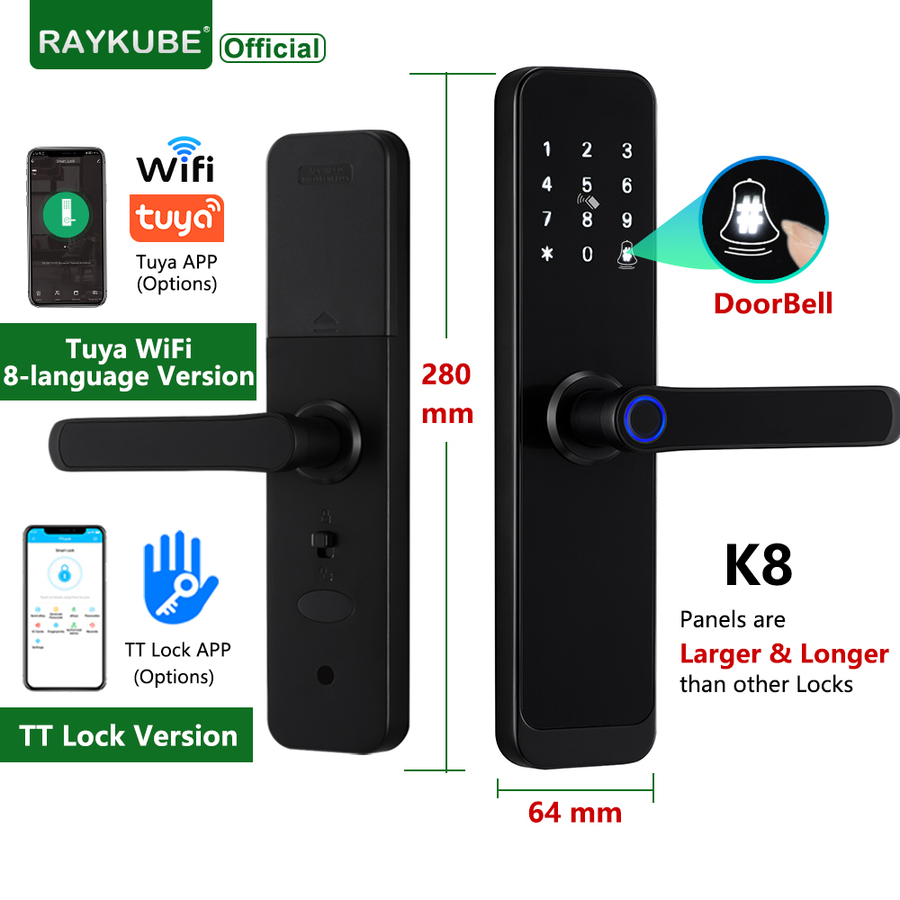 Smart Home Keyestudio - RAYKUBE K8 Умный дверной замок TTlock