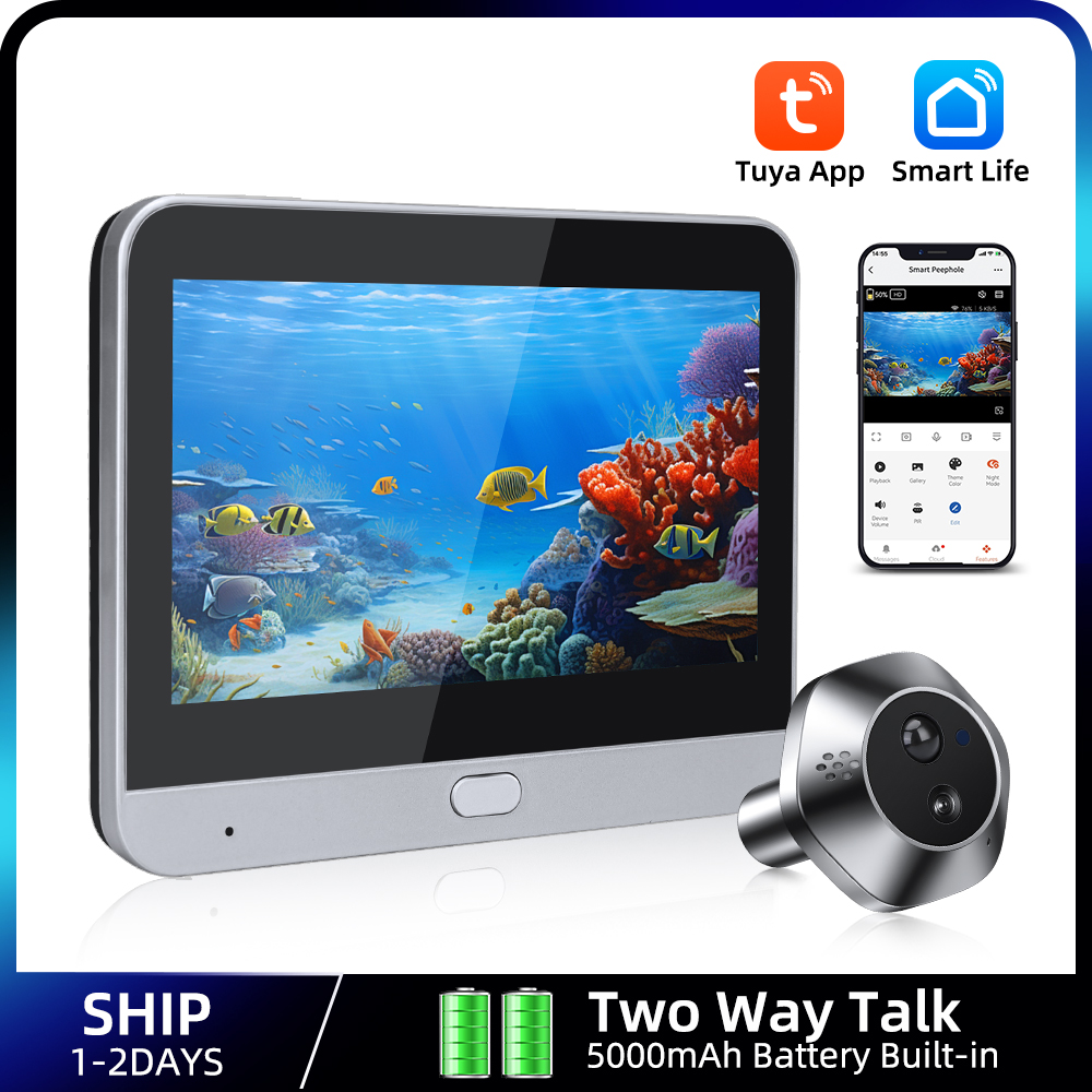 Smart Home Video - 1080P Wi-Fi глазок Tuya умный глазок