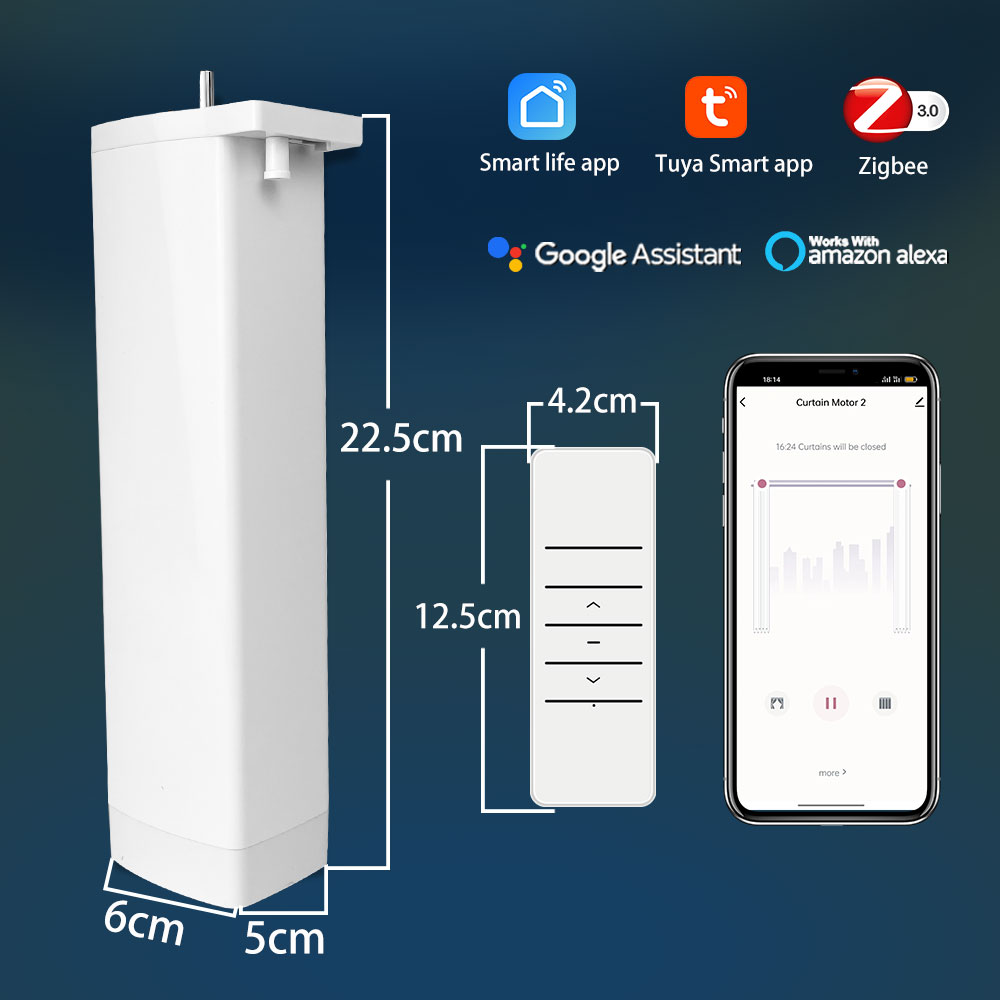 Умные шторы Tuya ZigBee Alexa, – обзор и цена Smart Curtain Robot