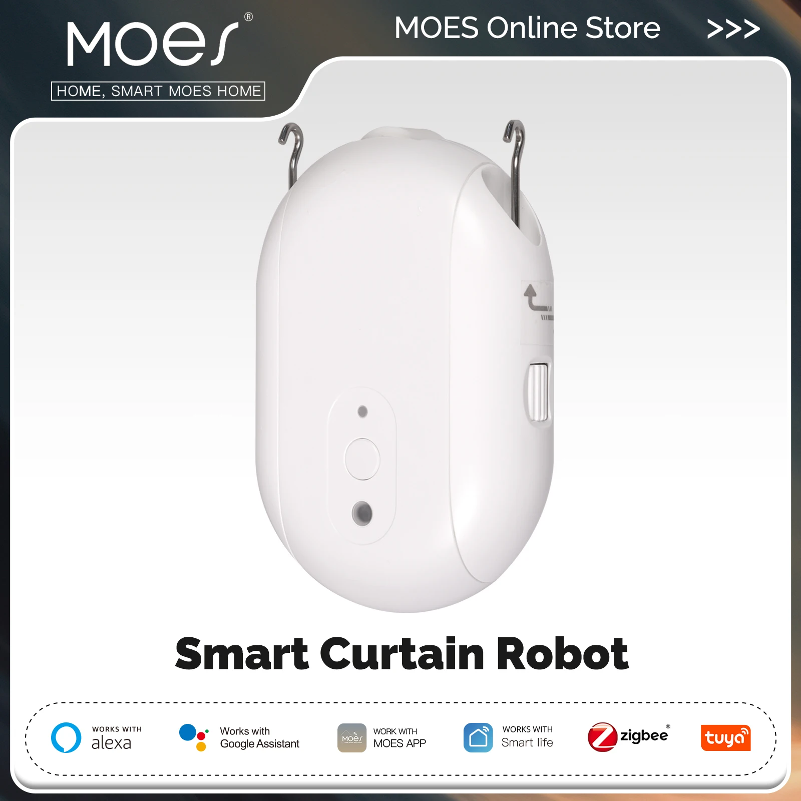 MOES Tuya ZigBee умный электри – обзор и цена Smart Curtain Robot