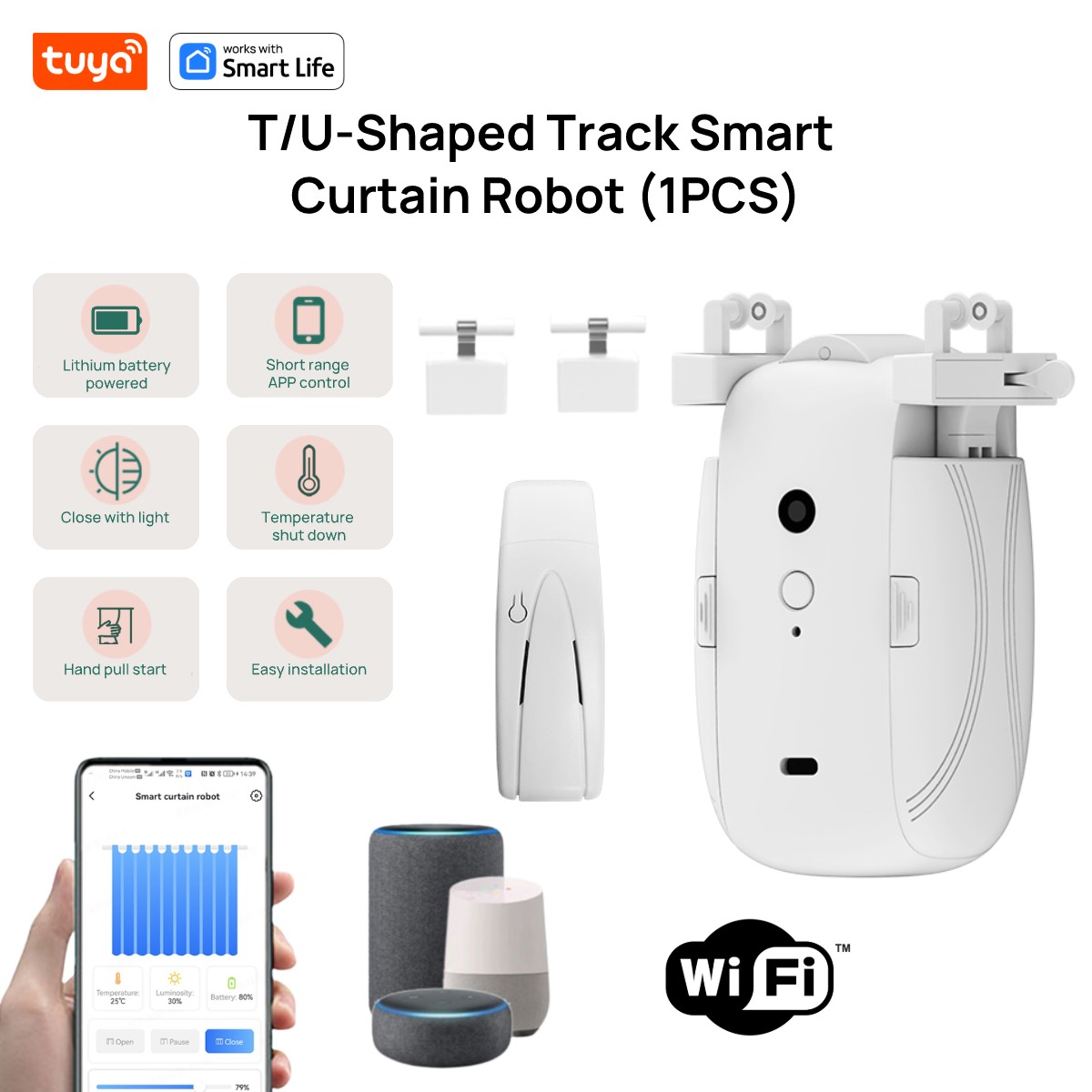 Робот Tuya Smart WiFi Curtain  – обзор и цена Smart Curtain Robot