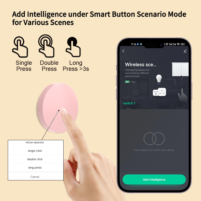 Беспроводная кнопка-переключат – обзор и цена Smart Home Voice Assistant