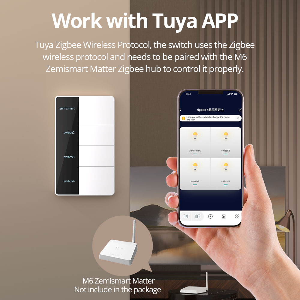 Умный выключатель света 1234 G – обзор и цена Smart Home Hub