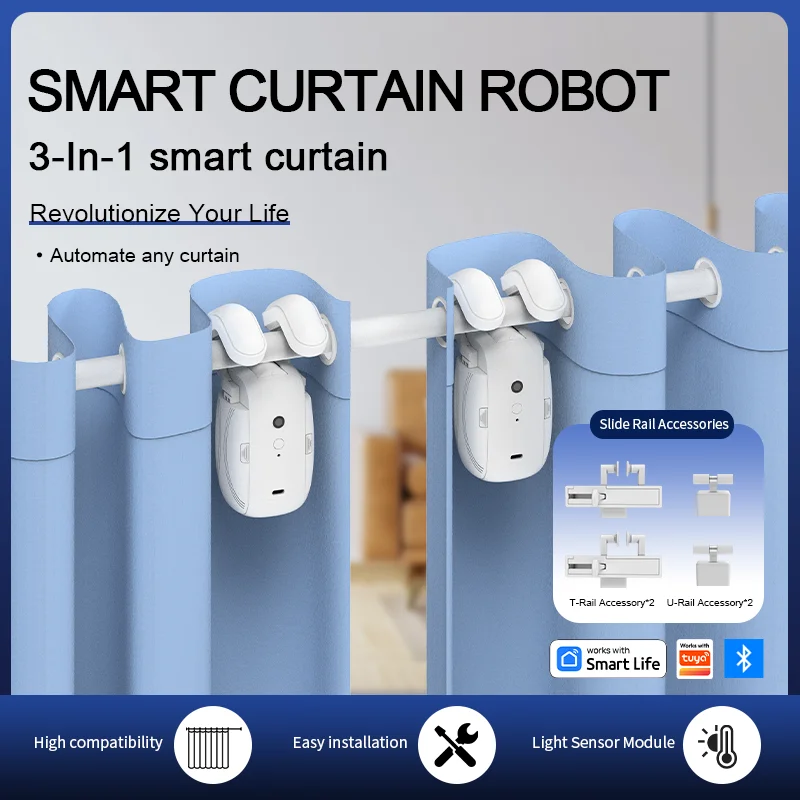 Умный Bluetooth-робот для штор – обзор и цена Smart Curtain Robot