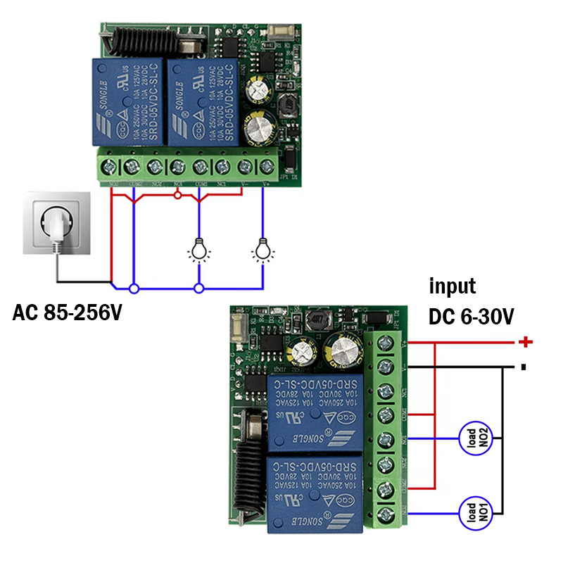 DC 12V 24V AC 220V RF433 2CH М – обзор и цена Curtain Motor