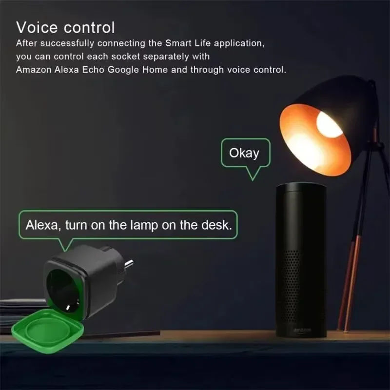 Умная водонепроницаемая розетк – обзор и цена Smart Home Voice Assistant